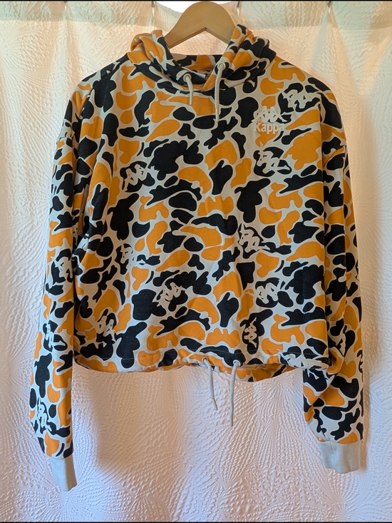 Kappa Sweaters - Kappa Women's Orange Camo Hoodie - S